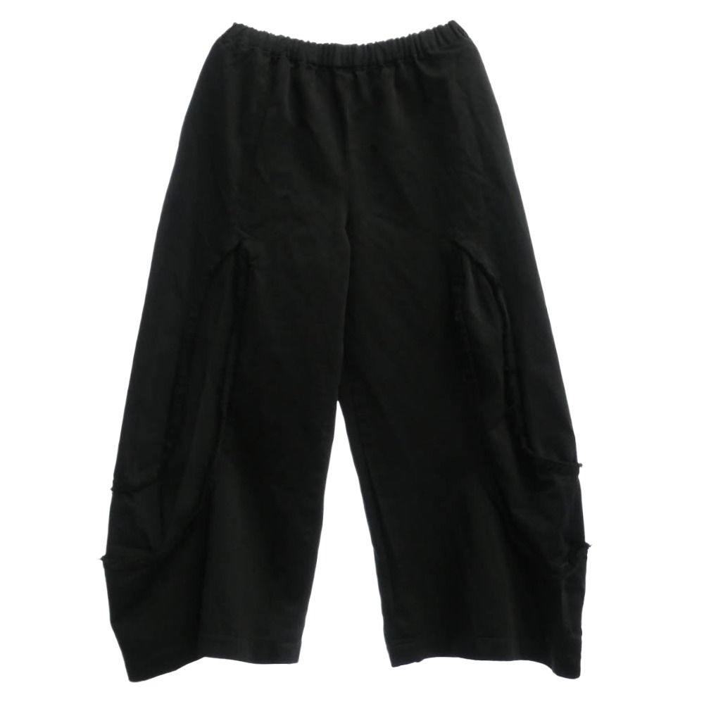 COMME des GARCONS コムデギャルソン GT-P006 カットワーク カットオフ クロップド サルエル イージーパンツ ブラック系【中古】