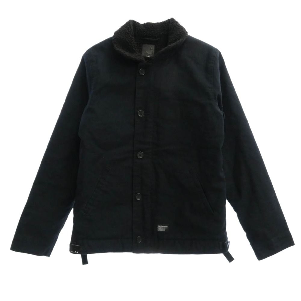 Carhartt カーハート SHEFFIELD JACKET N-1 TYPE ボア デッキジャケット ブラック系 S【中古】