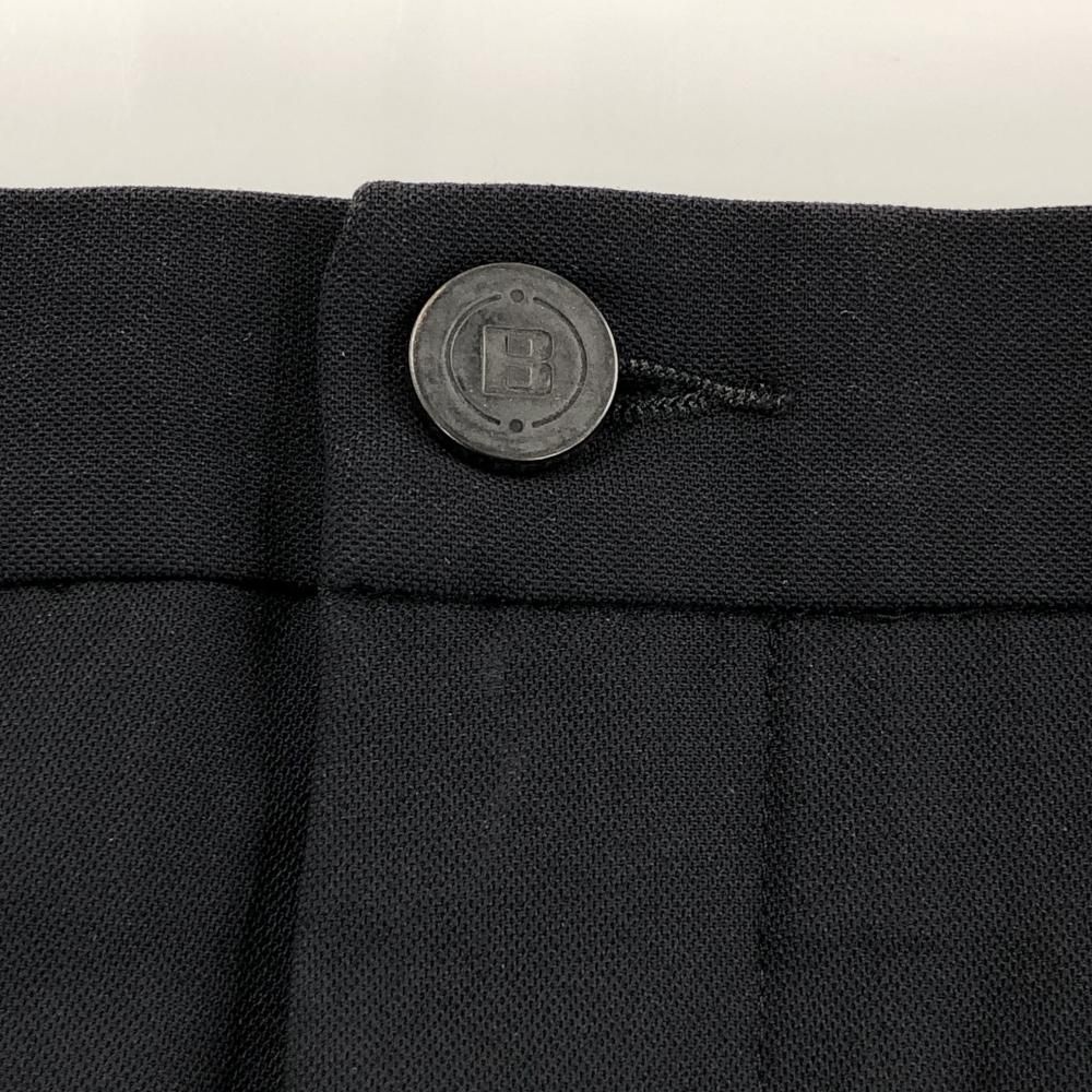 美品】ブリーフィング パンツ 黒 後ろロゴ ストレッチ メンズ XXXL