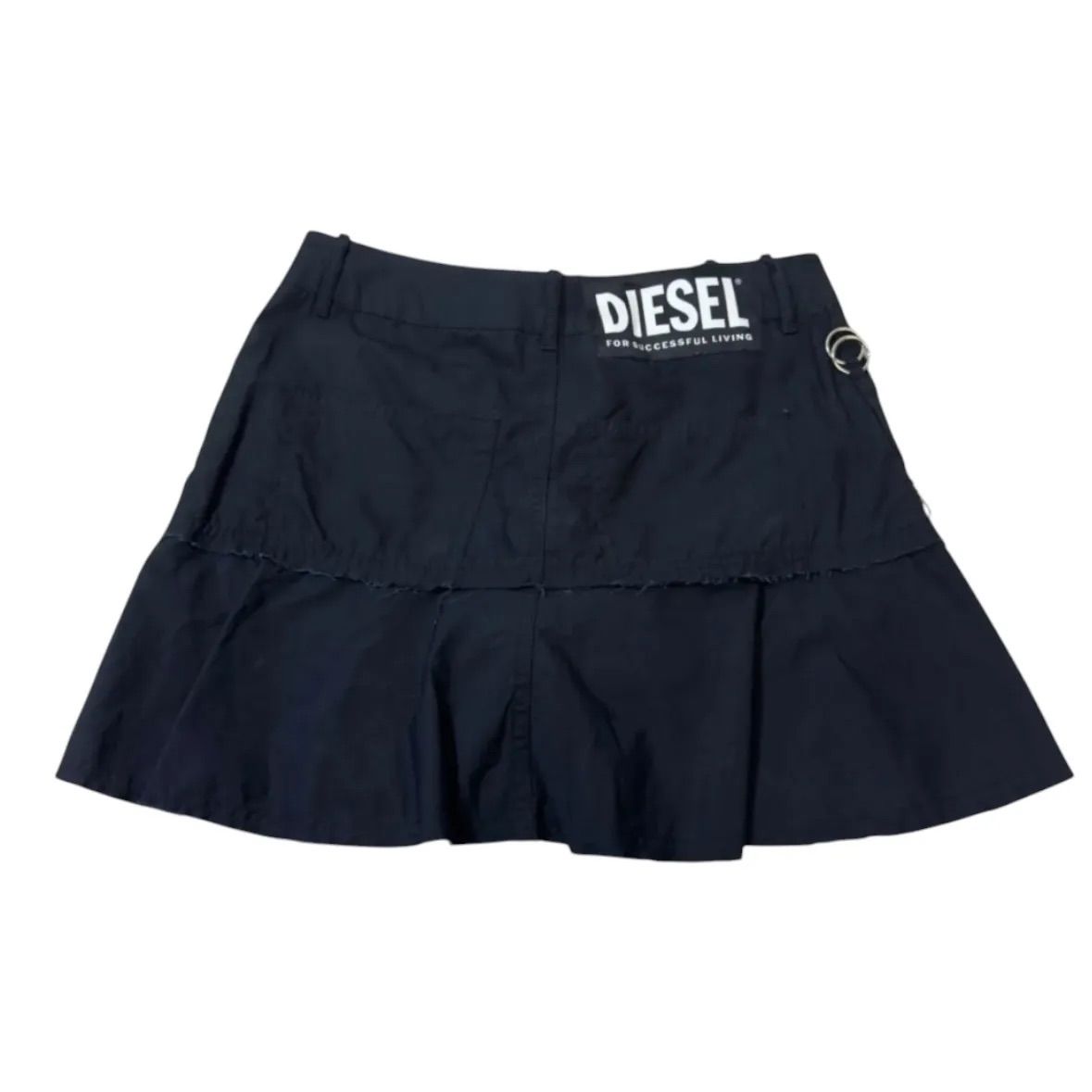 美品】DIESEL ディーゼル ミニスカート ブラック 黒 Sサイズ Aライン 