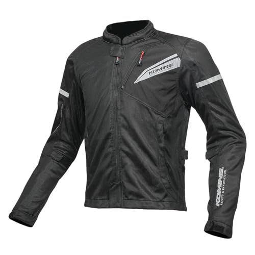 [KOMINE] バイク用 ジャケット プロテクトフルメッシュジャケット JK-140 1219 春夏向け CE規格レベル2 メッシュ素材 プロテクター 07-140 メンズ Solid Black M(沖縄・離島の方発送不可）) 2c5628fe