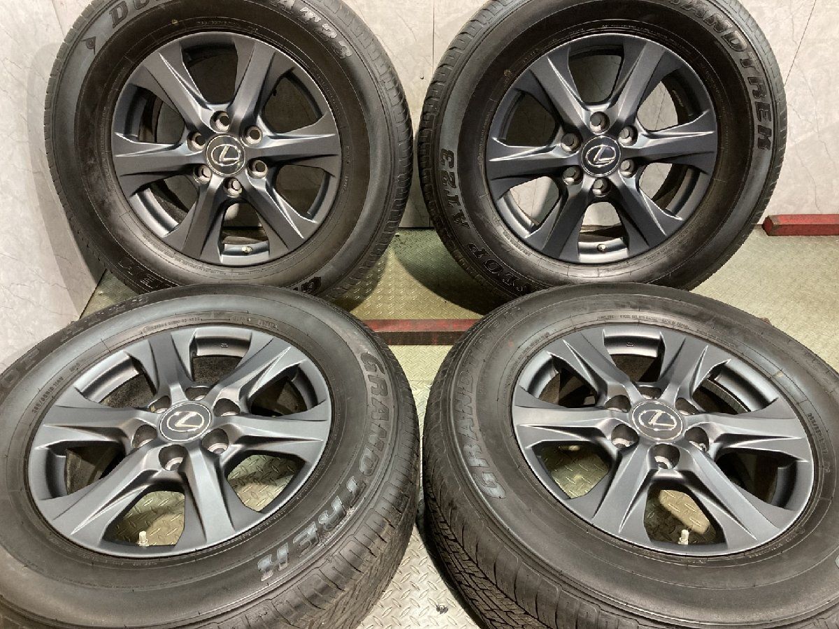 走行短め【DL AT23 265/65R18】夏タイヤ【LEXUS LX600オフロード/LX700h 純正ホイール 18インチ 7.5J6HPCD139.7+55】250/300/GX　(MTB964)