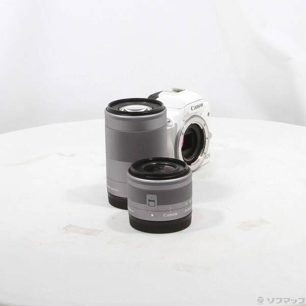 ソフマップ 〔中古品〕 EOS Kiss M2 ダブルズームキット ホワイト【196