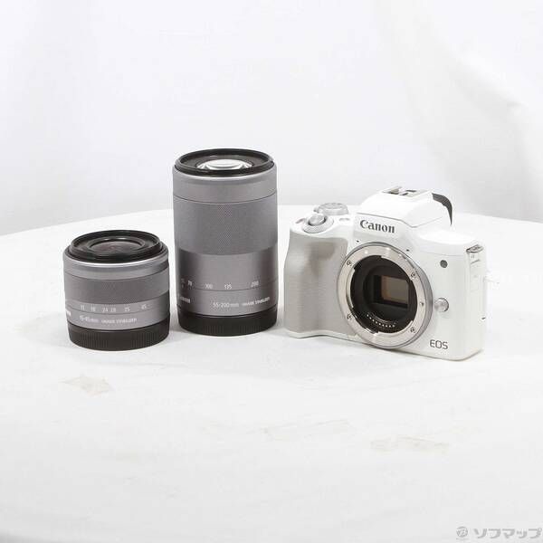 ソフマップ 〔中古品〕 EOS Kiss M2 ダブルズームキット ホワイト【196】