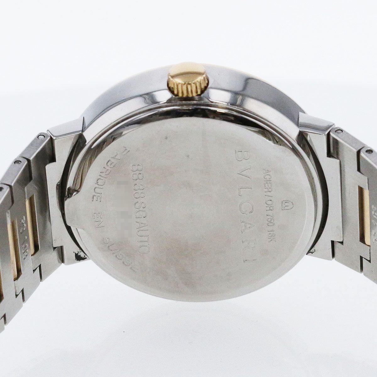 BVLGARI ブルガリ ブルガリブルガリ 自動巻き ブラック文字盤 18K/SS 