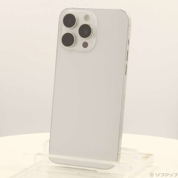 ソフマップ 〔中古品〕 iPhone15 Pro Max 256GB ホワイトチタニウム MU6Q3J／A SIMフリー【348】