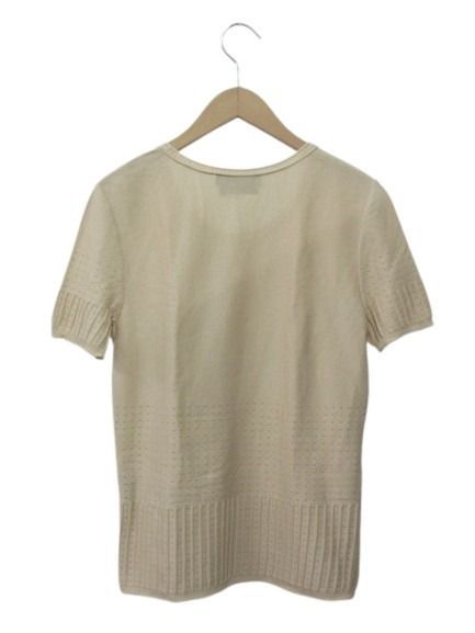 サルヴァトーレフェラガモ Salvatore Ferragamo ニット 半袖 M 透かし