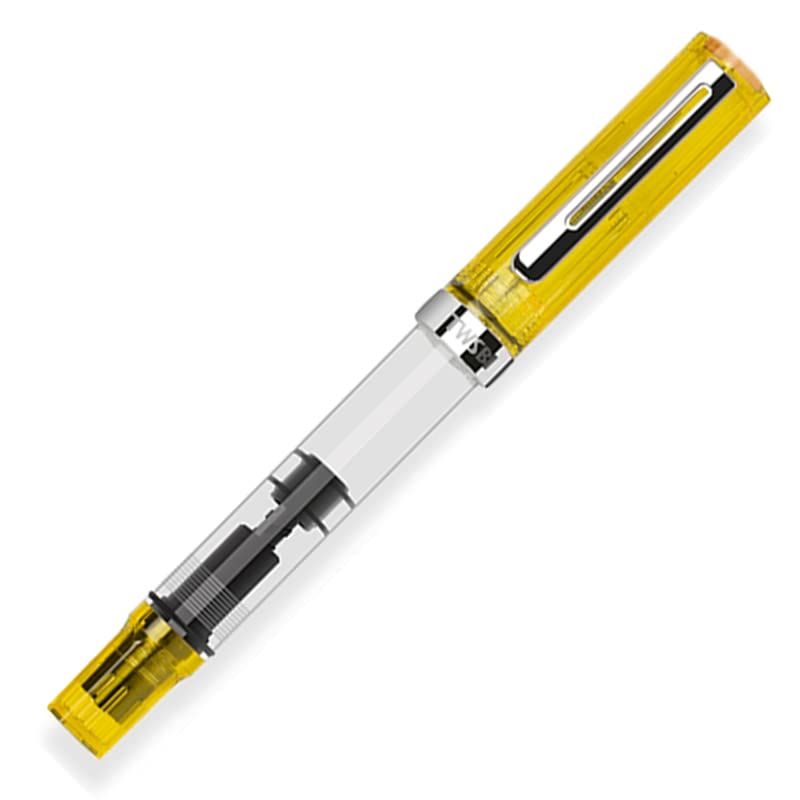 ツイスビー 万年筆 エコ トランスイエローCT 吸入式 EF 極細 TWC11001ｍａ