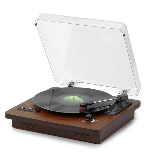 D&L SOUL レコードプレーヤー Bluetooth送信・受信 USB/SD録音・再生 スピーカー内蔵 RCAでスピーカー繋ぎ 33/45/78回転・7/10/12インチレコード対応 日本語説明書 スペア針付属as 1538cea6