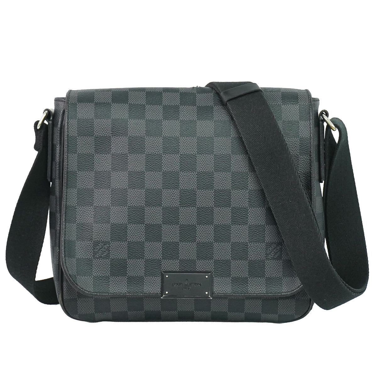 本物 ルイヴィトン LOUIS VUITTON LV ディストリクト PM ダミエ グラ 
