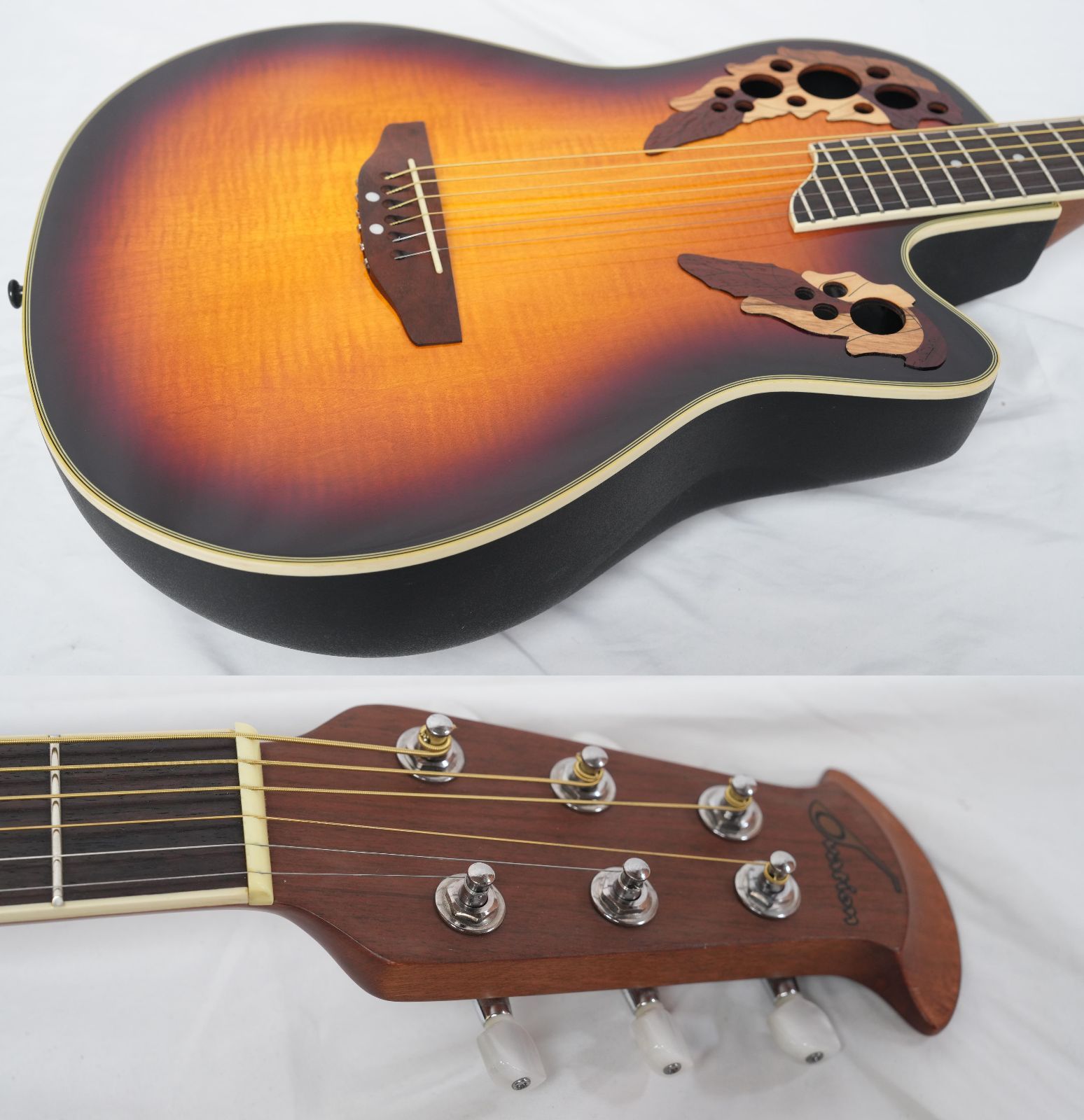 ☆OVATION Celebrity Deluxe CP212 Sunburst パーラーサイズ エレアコ