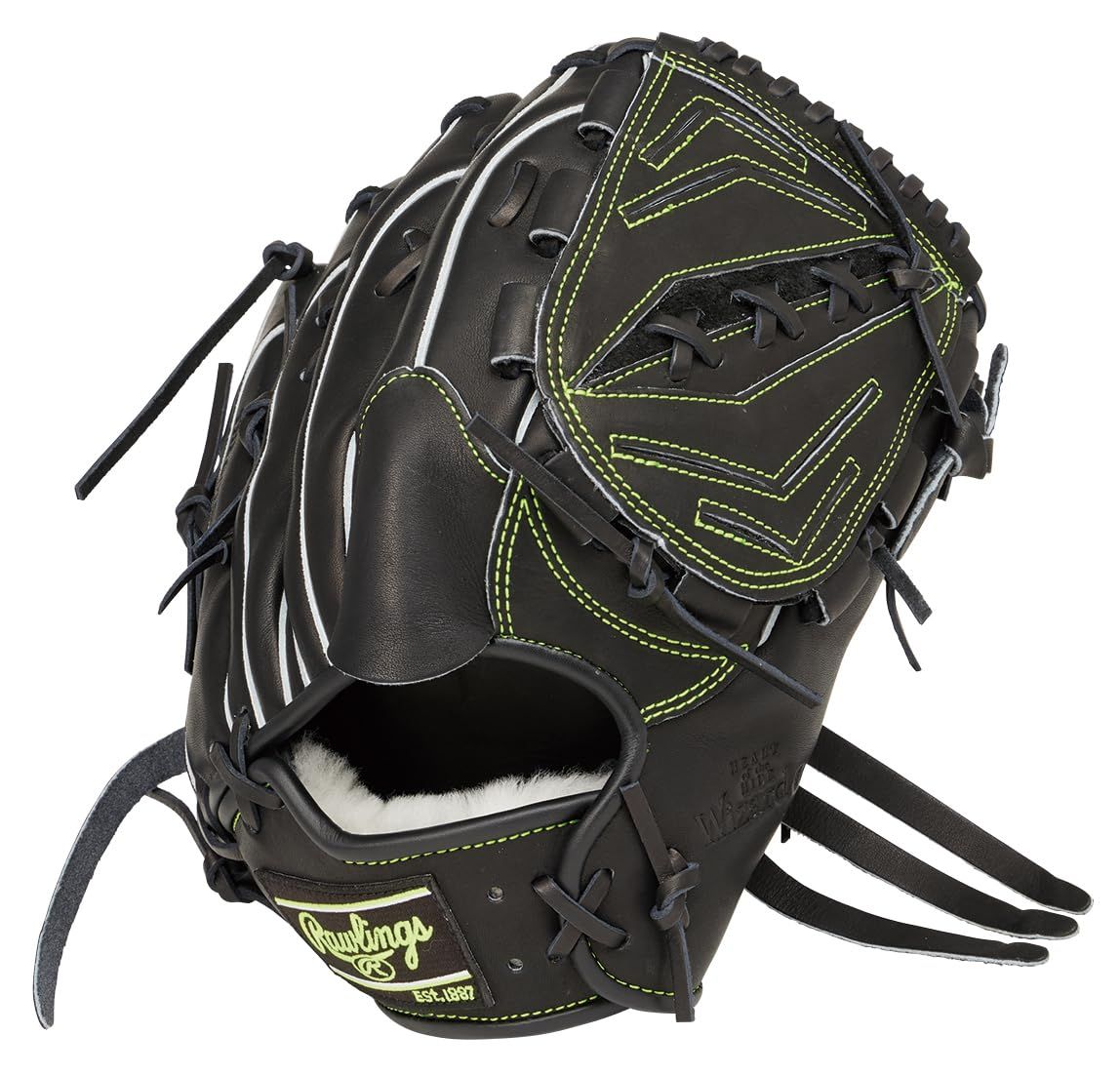 新品 Rawlings(ローリングス)野球用 グラブ グローブ 軟式 大人用 HOH PRO EXCEL Wizard #02 GR5HW2A15MG ブラック [投手用] サイズ 11.75 ※右投げ用(左手着用)