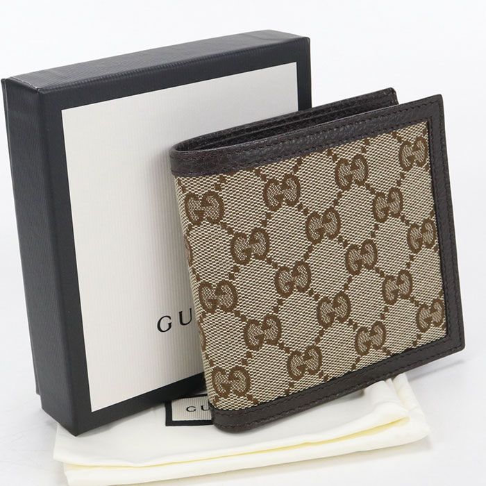 GUCCI グッチ GGキャンバス 150413 KY9LN 9903 二つ折り財布 GGキャンバス【中古】 メンズ