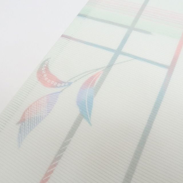 百華❀Y4957◇新品 洗える夏着物 絽 仕付け糸付 手縫い仕立て 小紋