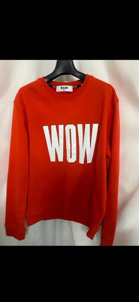 MSGM ミラノ シグネチャー ビックロゴ スウェットシャツ オレンジ スウェットシャツ