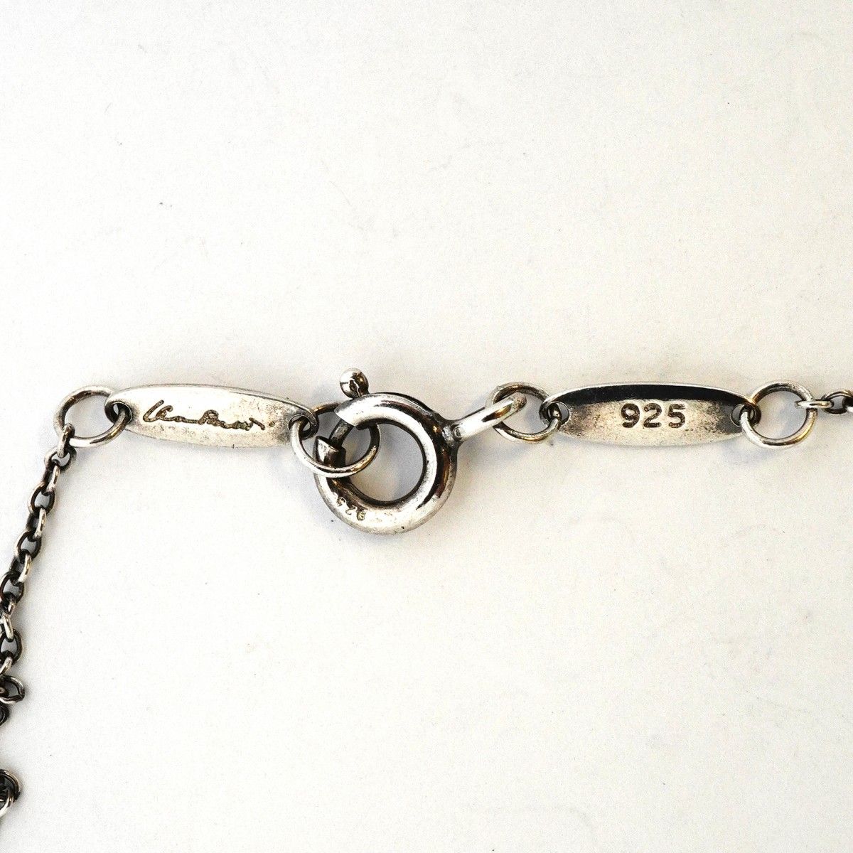 6jeb0176-k】ティファニー ネックレス イニシャルH シルバー925【中古 