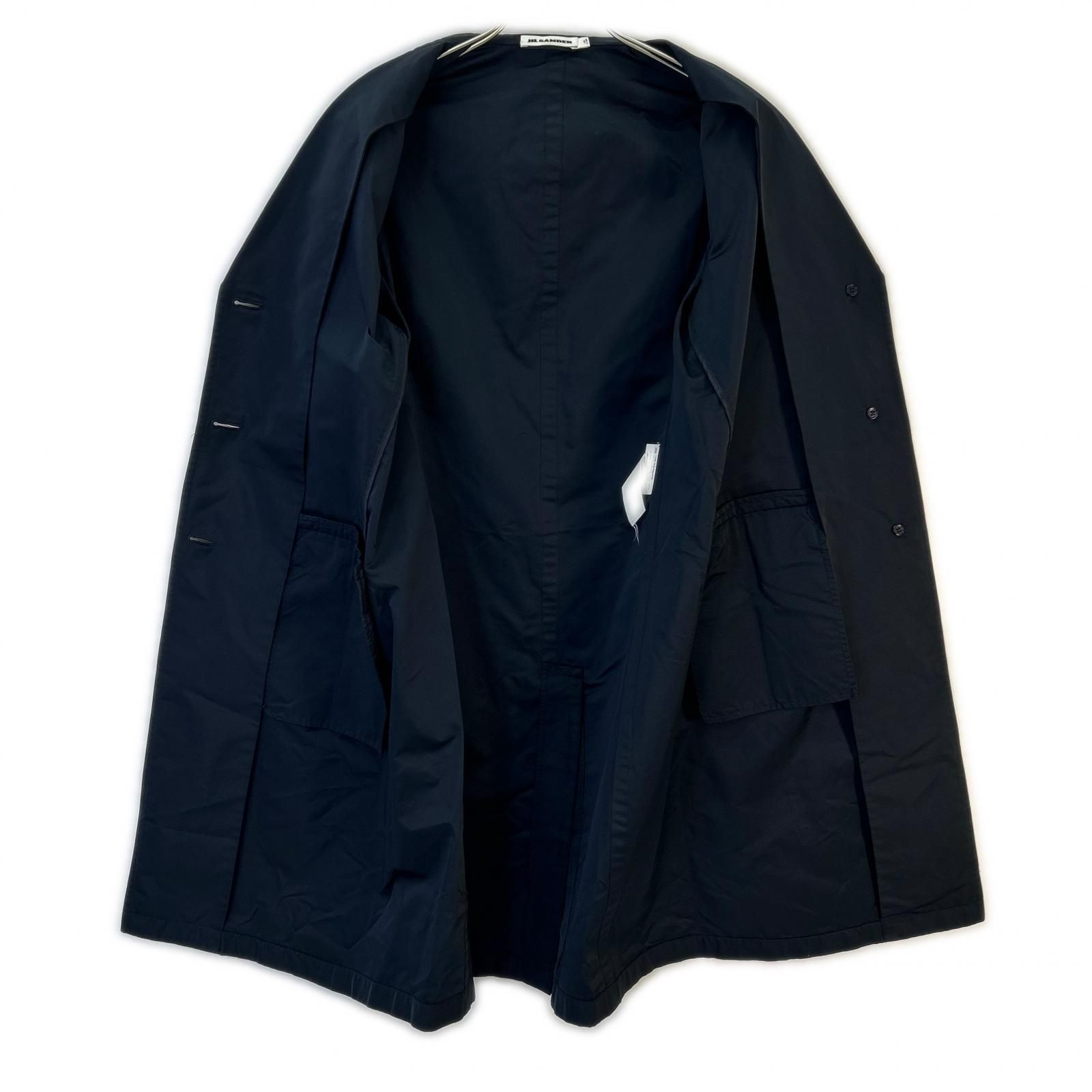 JIL SANDER ジルサンダー JSPH120505 ネイビー シルク混 薄手 3B