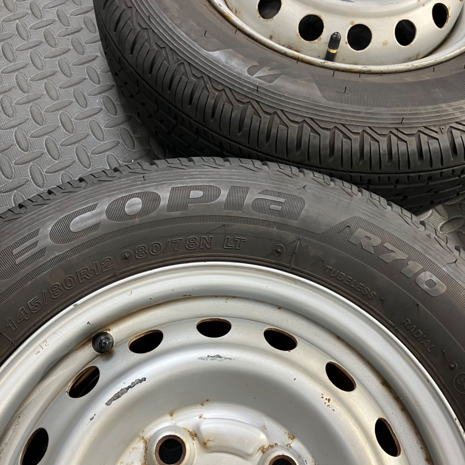 24年製 145/80R12 80/78N LT ブリヂストン エコピアR710 ホンダ