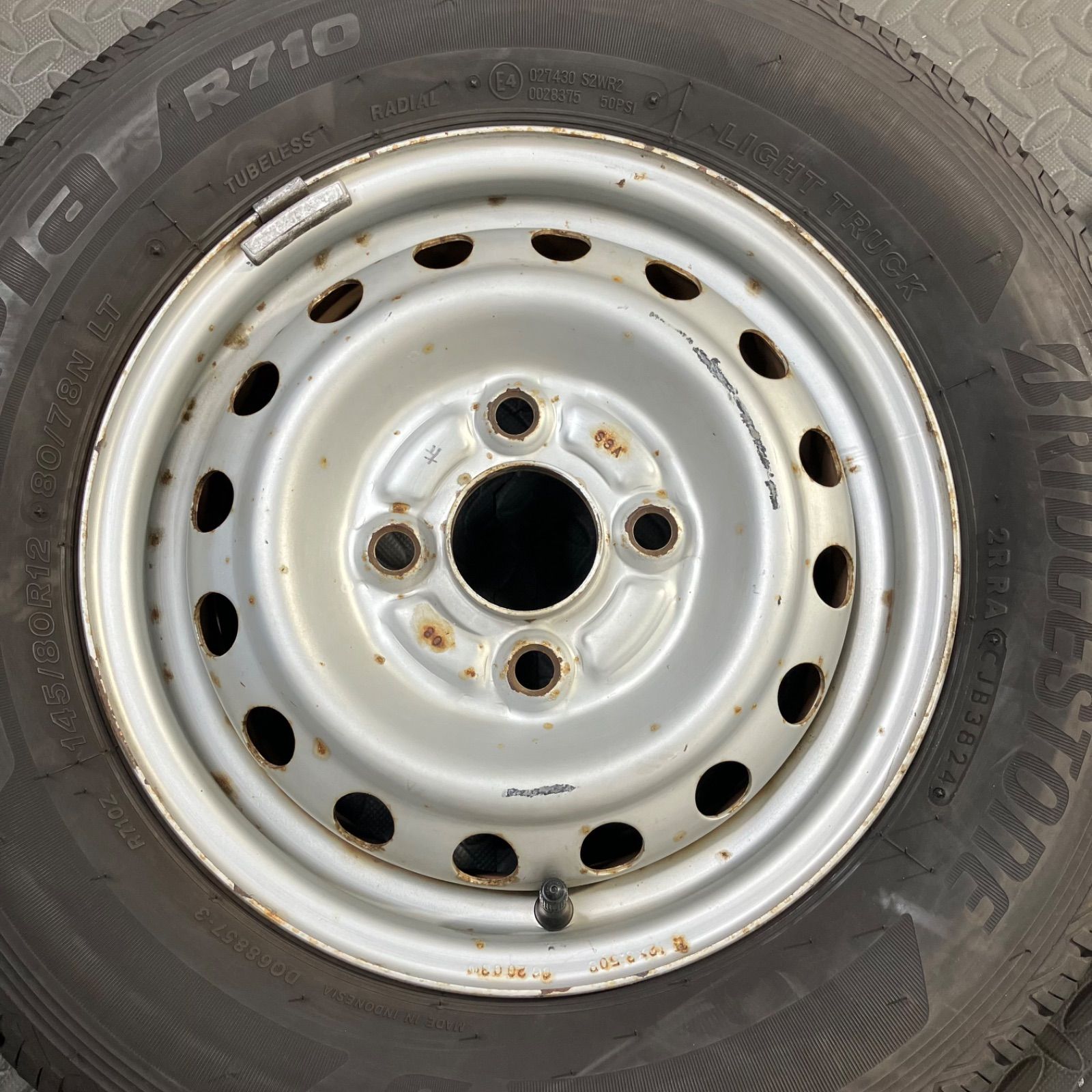 24年製 145/80R12 80/78N LT ブリヂストン エコピアR710 ホンダ
