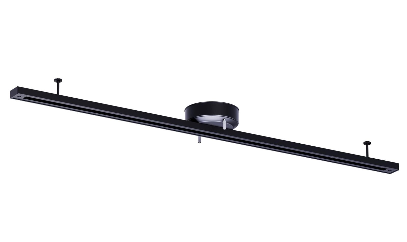 新品 LUTW ダクトレール ライティングレール 1m 耐荷重5kg 360°角度調整 レールライト スポットライトレール 引っ掛け シーリング 簡易取付 おしゃれ 照明器具 可動範囲96cm ブラック