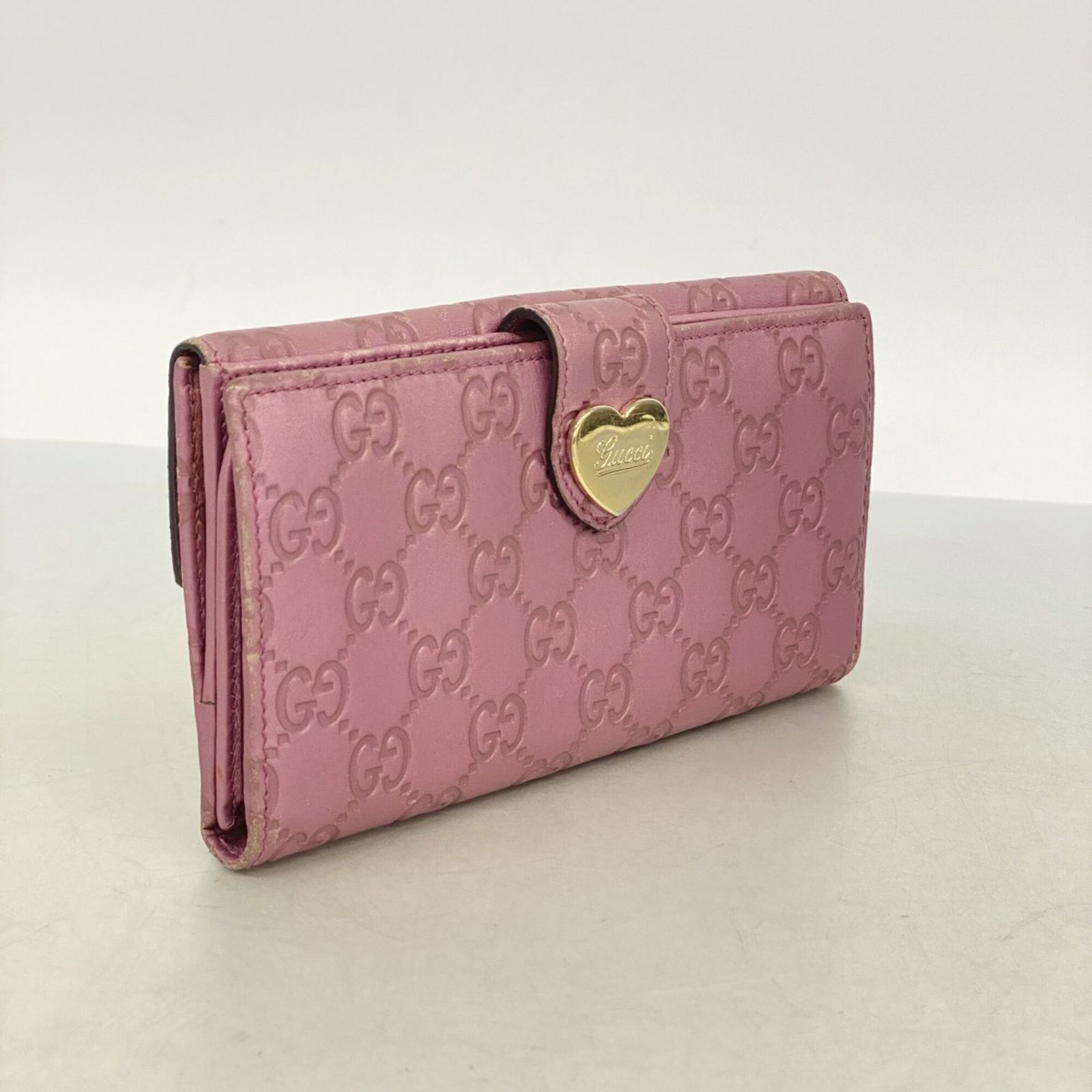 グッチ(Gucci) グッチ 長財布 グッチシマ 203550 レザー ピンク