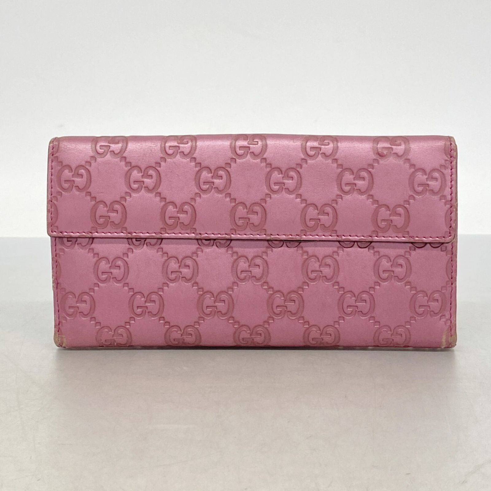 グッチ(Gucci) グッチ 長財布 グッチシマ 203550 レザー ピンク