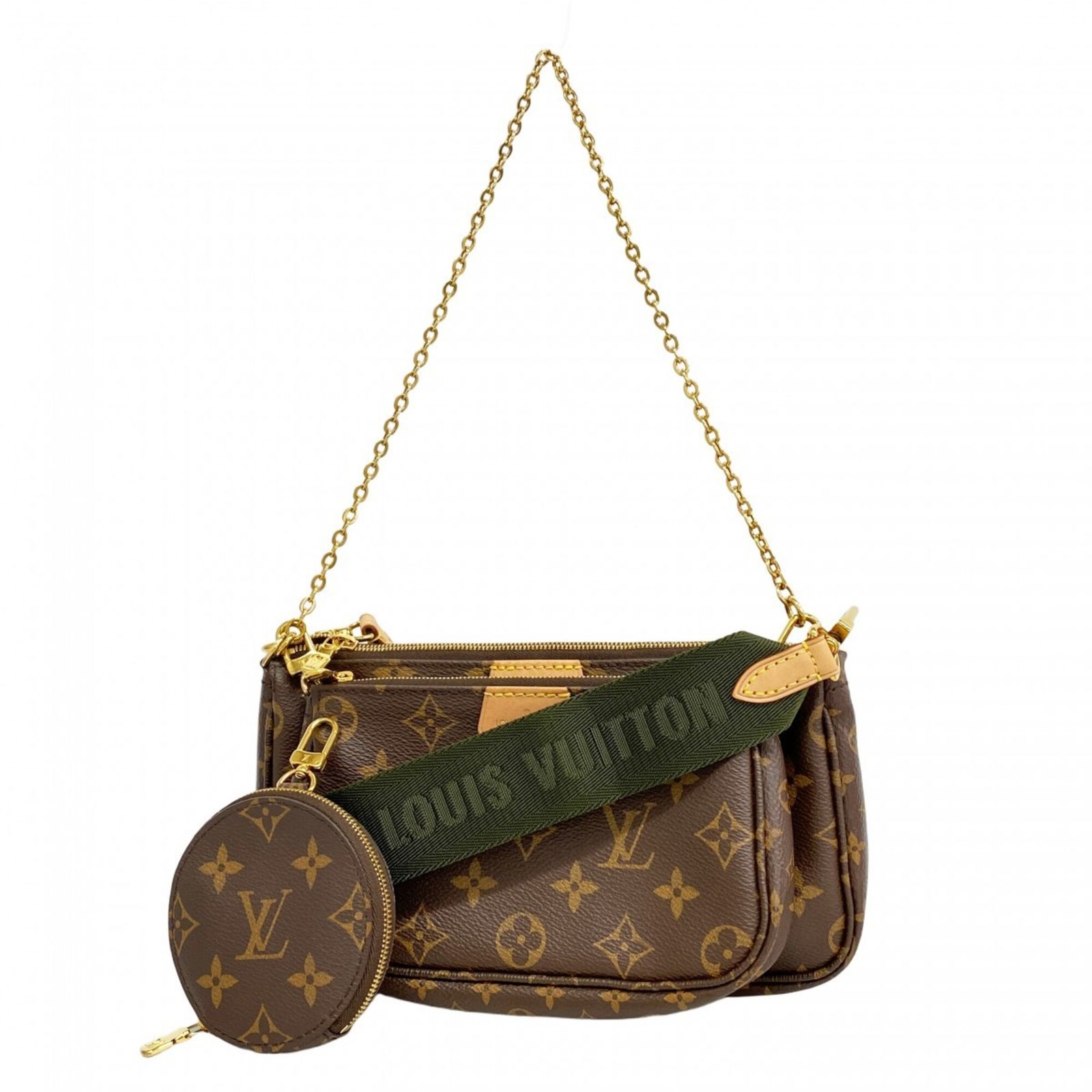 ルイ・ヴィトン(Louis Vuitton) ルイ・ヴィトン ハンドバッグ モノグラム ミュルティポシェットアクセソワール M44813 カーキ 2wayバッグレディース