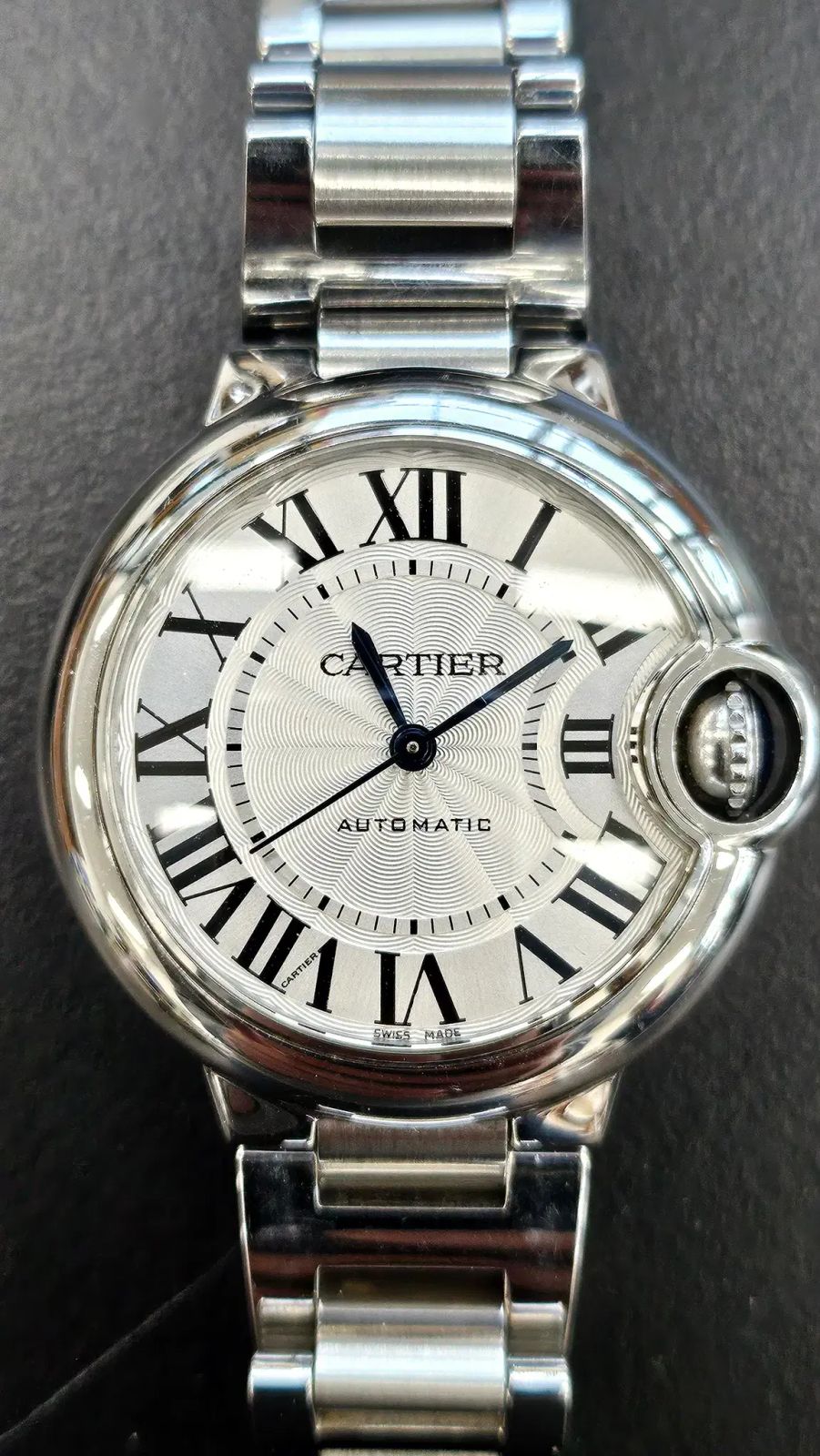 カルティエ バロン ブルー 33mm オートマティック リストウォッチ