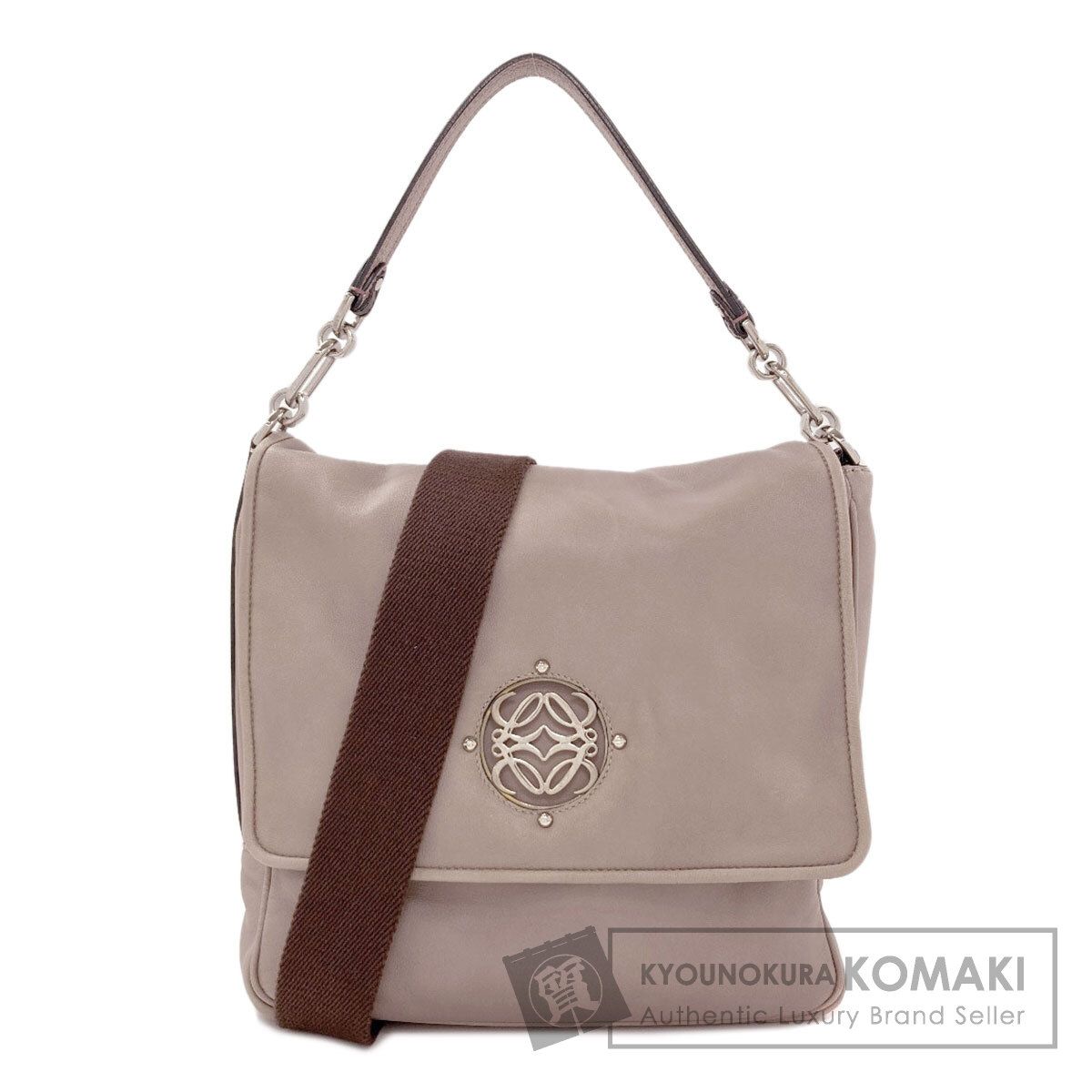 LOEWE ロエベ アナグラム 2WAY ショルダーバッグ ラムスキン