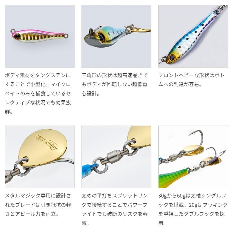 新品 アクアウェーブ(AquaWave) メタルマジック TG 60g S #A172グロー