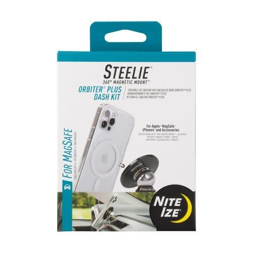 新品 ナイトアイズ (NITEIZE) スティーリー オービタープラス カーマウントキット magsafe対応 車 スマホスタンド ダッシュボード 360°回転 片手操作 車載ホルダー 携帯ホルダー マグネット
