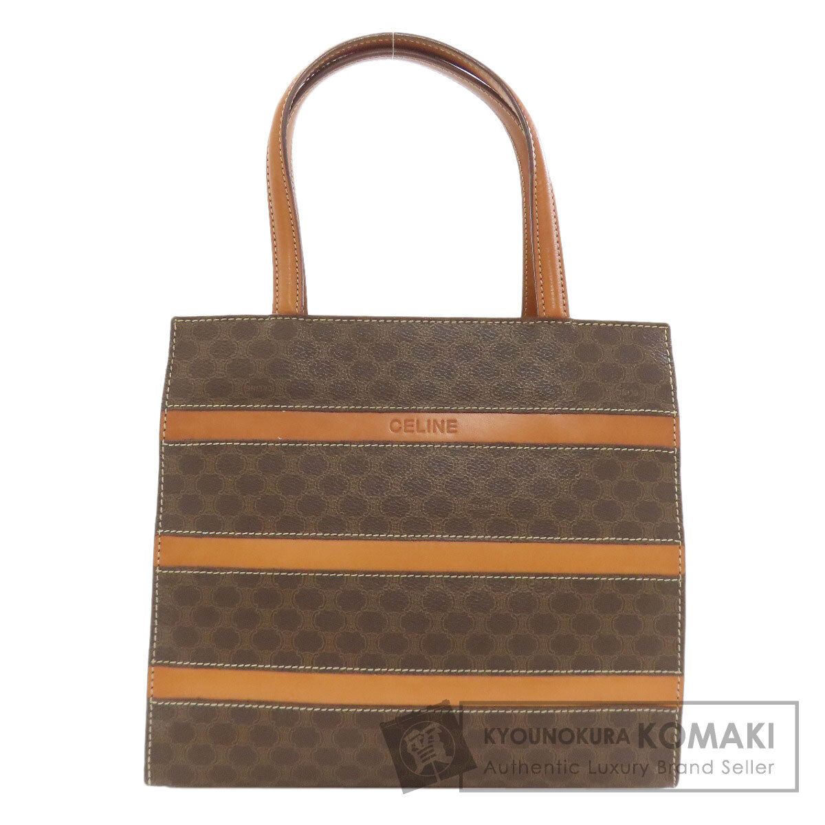 CELINE セリーヌ マカダム柄 ハンドバッグ PVC レディース [中古]
