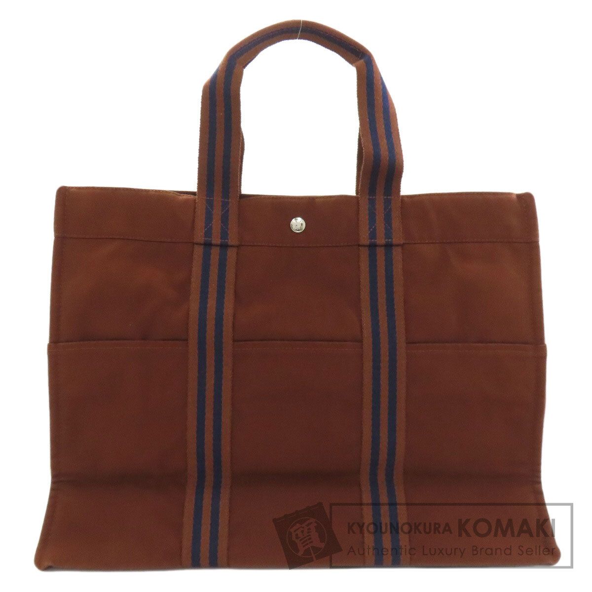 HERMES エルメス サックフールトゥGM トートバッグ キャンバス レディース [中古]