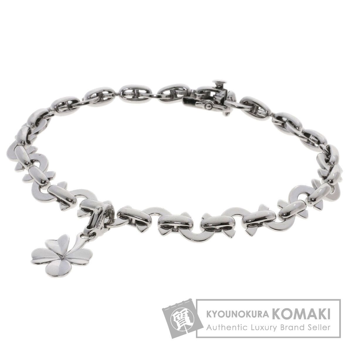 CHANEL シャネル ココ Cロゴ クローバー チャーム ブレスレット K18WG レディース [中古]