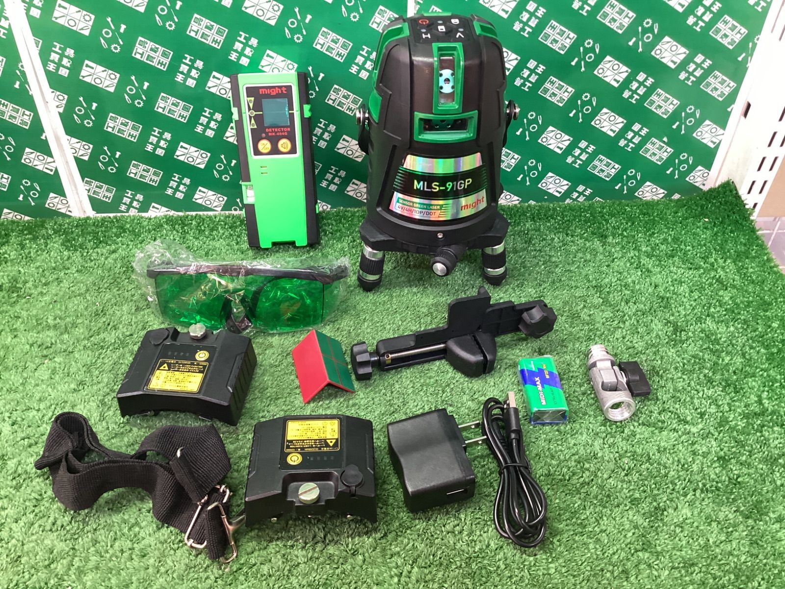 【美品】マイト工業 ダイレクト グリーンレーザー MLS-91GP / ITHONMU4VCAB