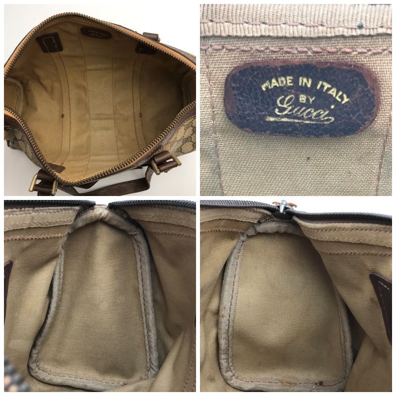 GUCCI オールドグッチ ミニボストンバッグ シェリーライン GG