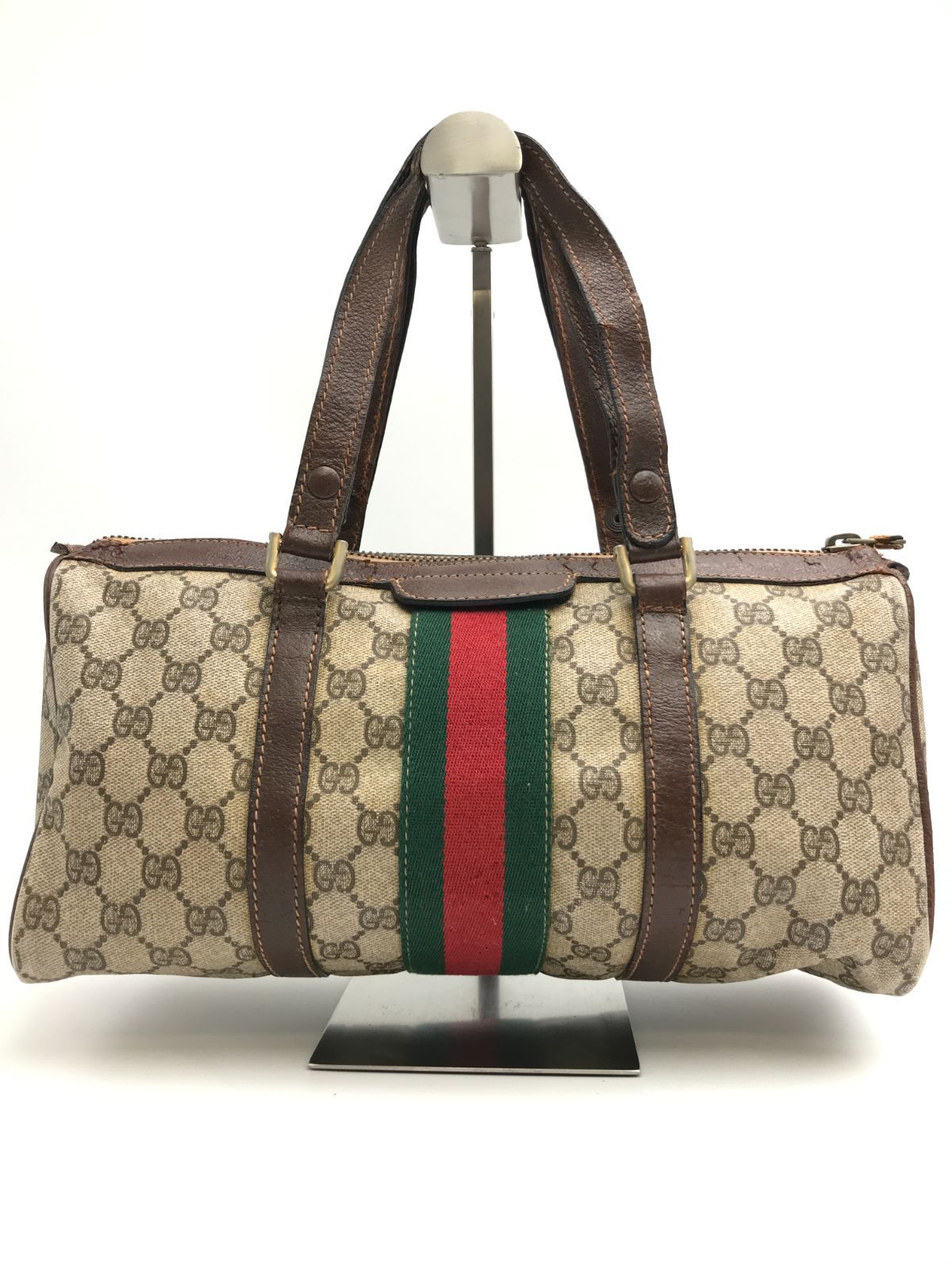 GUCCI オールドグッチ ミニボストンバッグ シェリーライン GG