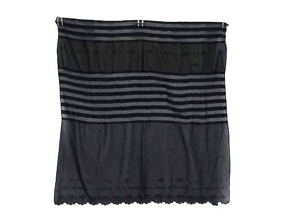 ■美品■ ANTEPRIMA アンテプリマ コットン60％×シルク40％ ショール ストール レディース ブラック系 DM7764 4,548円