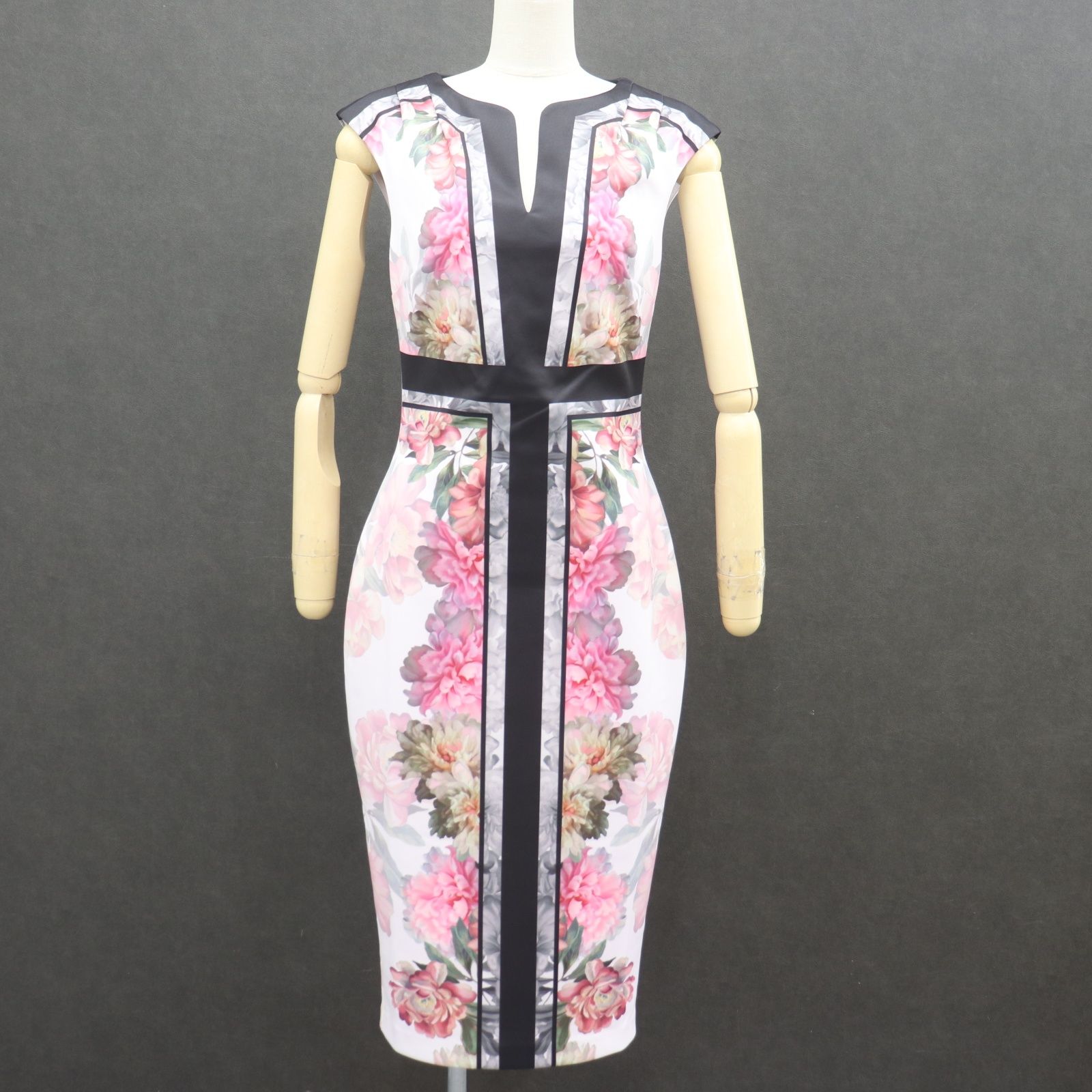 ITWB7CTR5CLW 美品 TED BAKER テッドベイカー ワンピース スカート 花 