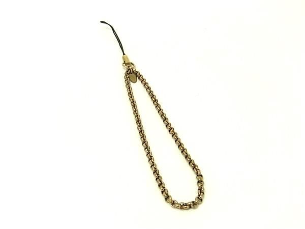 CHANEL シャネル 06A チェーン ストラップ キーホルダー チャーム レディース メンズ ゴールド系 DN0040