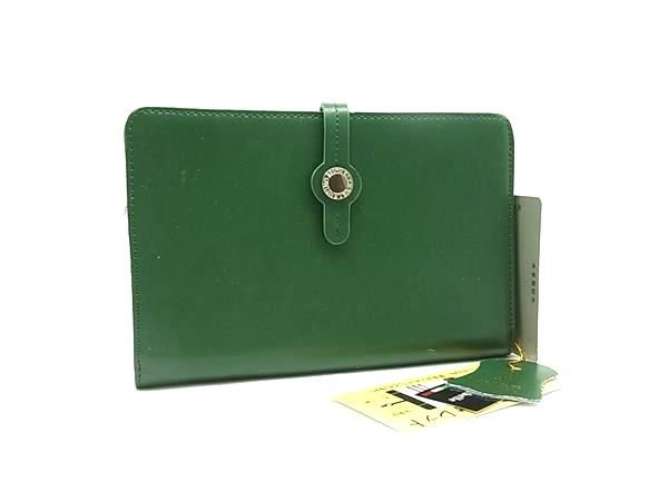 Valentino Michelle バレンチノ ミッシェル レザー 二つ折り 長財布 ウォレット 札入れ 小銭入れ グリーン系 DM8166