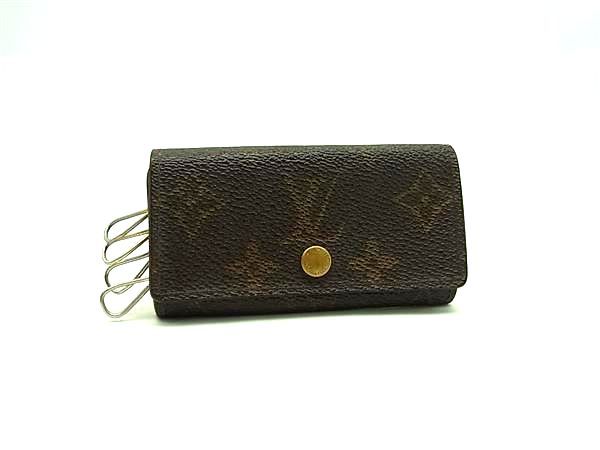 LOUIS VUITTON ルイヴィトン M62631 モノグラム ミュルティクレ4 4連 キーケース 鍵入れ メンズ レディース ブラウン系 DM8184