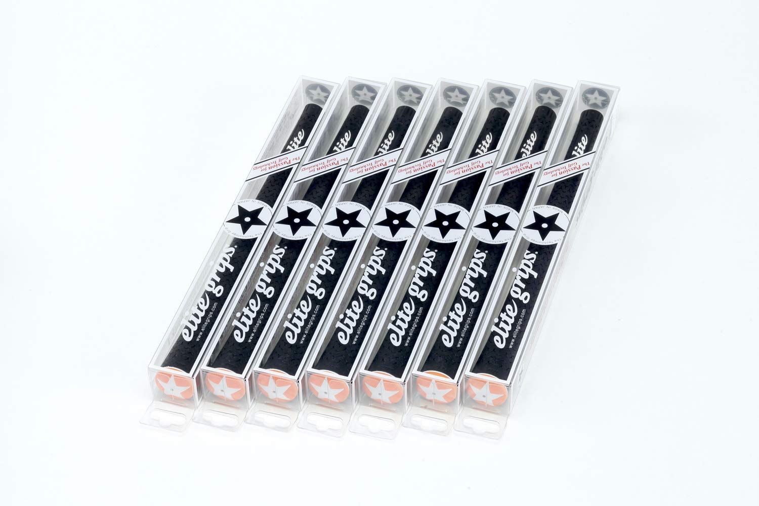 新品 elitegrips (エリートグリップ) ゴルフ グリップ Y360°SV M58 7本セット ベルリナブラック/ワイルドオレンジ バックライン無し