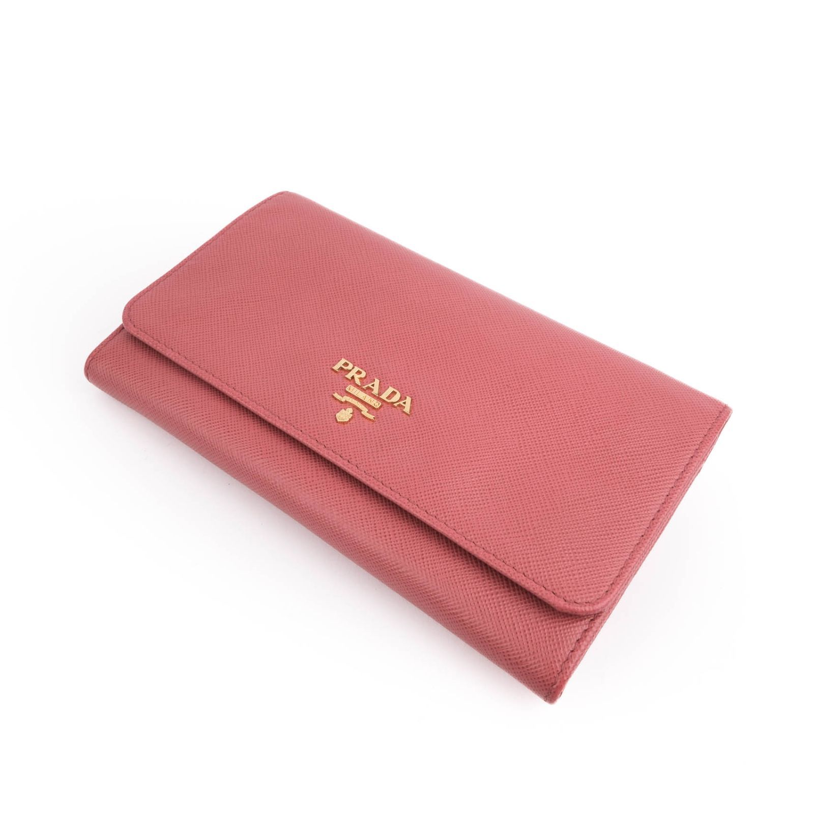 極美品】プラダ PRADA 二つ折り財布 サフィアーノ ウォレット バッグ 