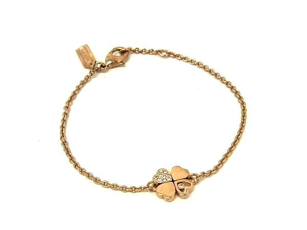 COACH コーチ クローバーモチーフ ラインストーン ブレスレット バングル アクセサリー レディース ゴールド系 DN1898 4,603円