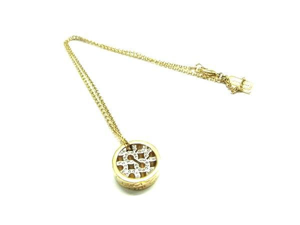 COACH コーチ ラインストーン ネックレス ペンダント アクセサリー レディース ゴールド系 DN0955