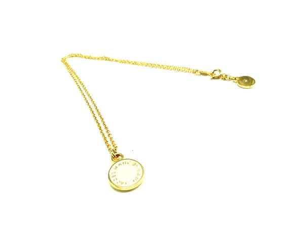 ■美品■ MARC JACOBS マークジェイコブス ネックレス ペンダント アクセサリー レディース ゴールド系×アイボリー系 DN0962