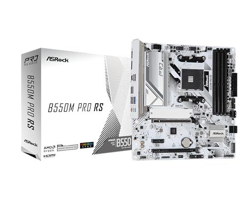 ASRock マザーボード B550M Pro RS AMD Ryzen 5000 シリーズ CPU (Soket AM4) 対応 B550 チップセット Micro ATX DDR4 マザーボード 【国内正規代理店品】/ 0b000f00
