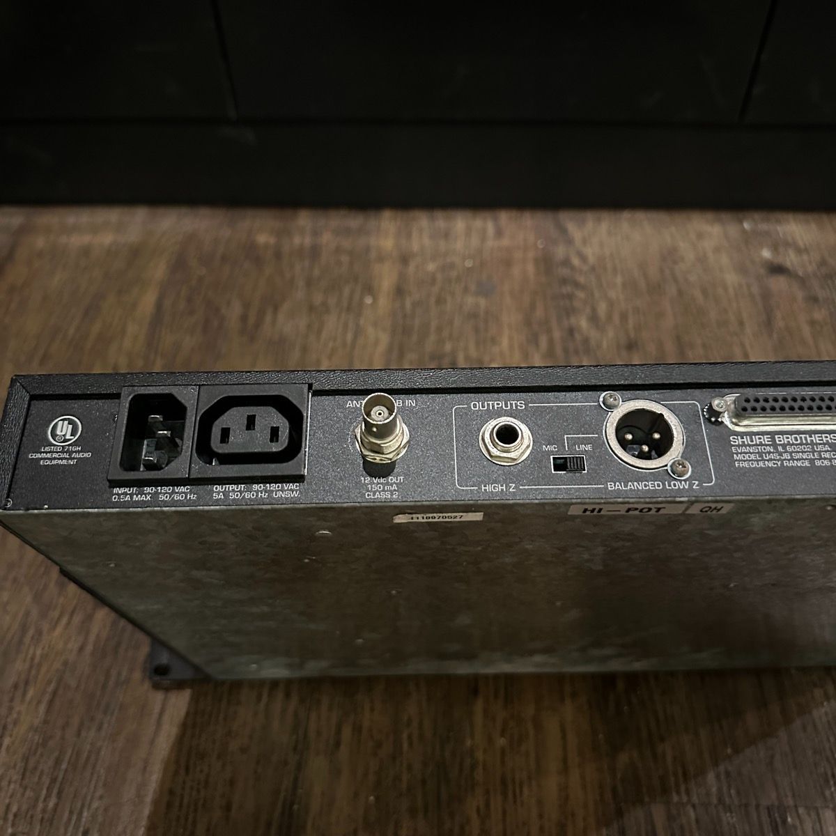 Shure UHF U4S-JB ワイヤレス レシーバー B帯 1Uサイズ PA機器 音響