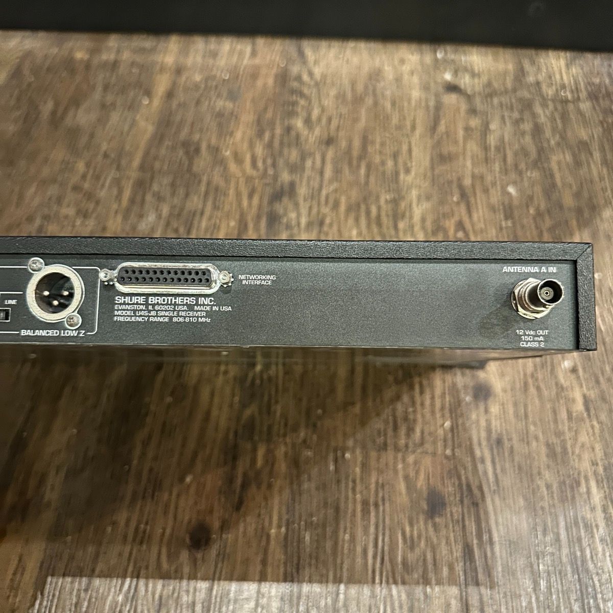 【ジャンク】SHURE マイクレシーバー　 HUF U4S-JB Shure UHF U4S-JB ワイヤレス レシーバー B帯 1Uサイズ PA機器 音響